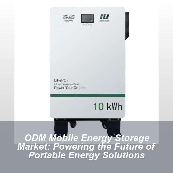 ODM Mobile Energy Storage Market: Powering the Future of Portable Energy Solutions